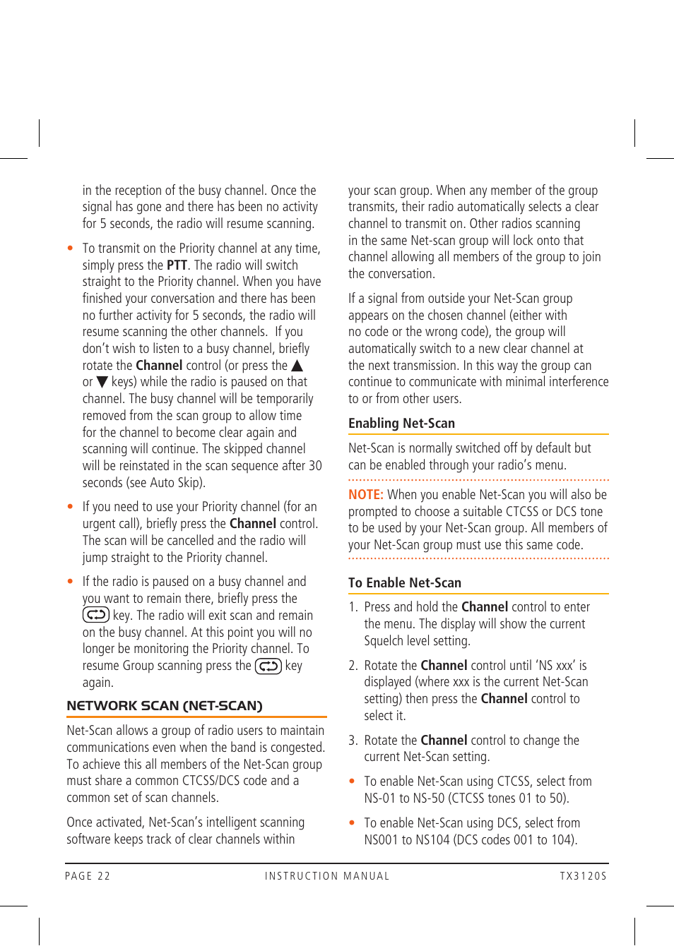 GME TX3120S User Manual | Page 22 / 40