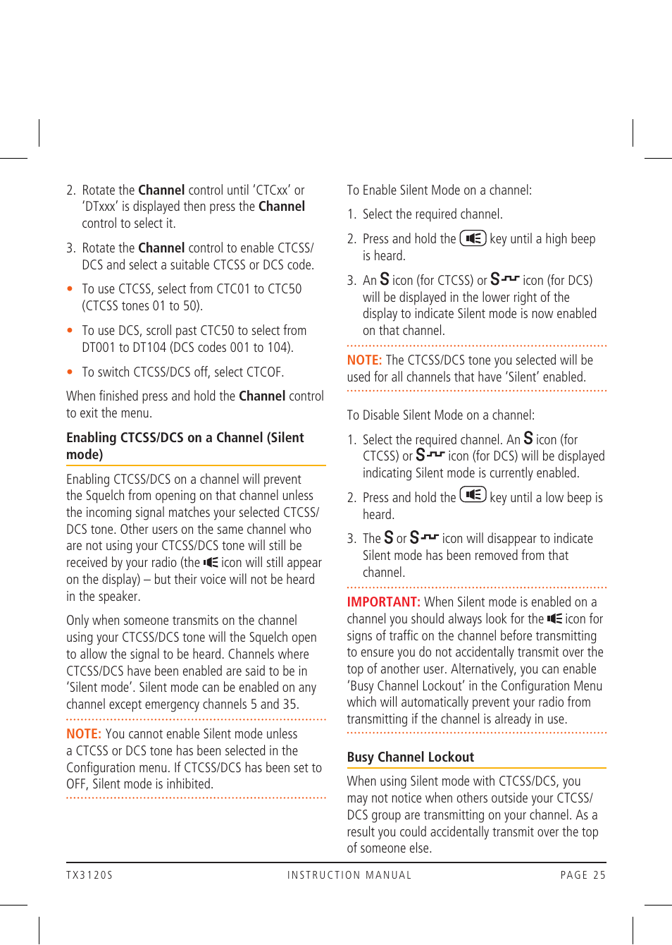 GME TX3120S User Manual | Page 25 / 40