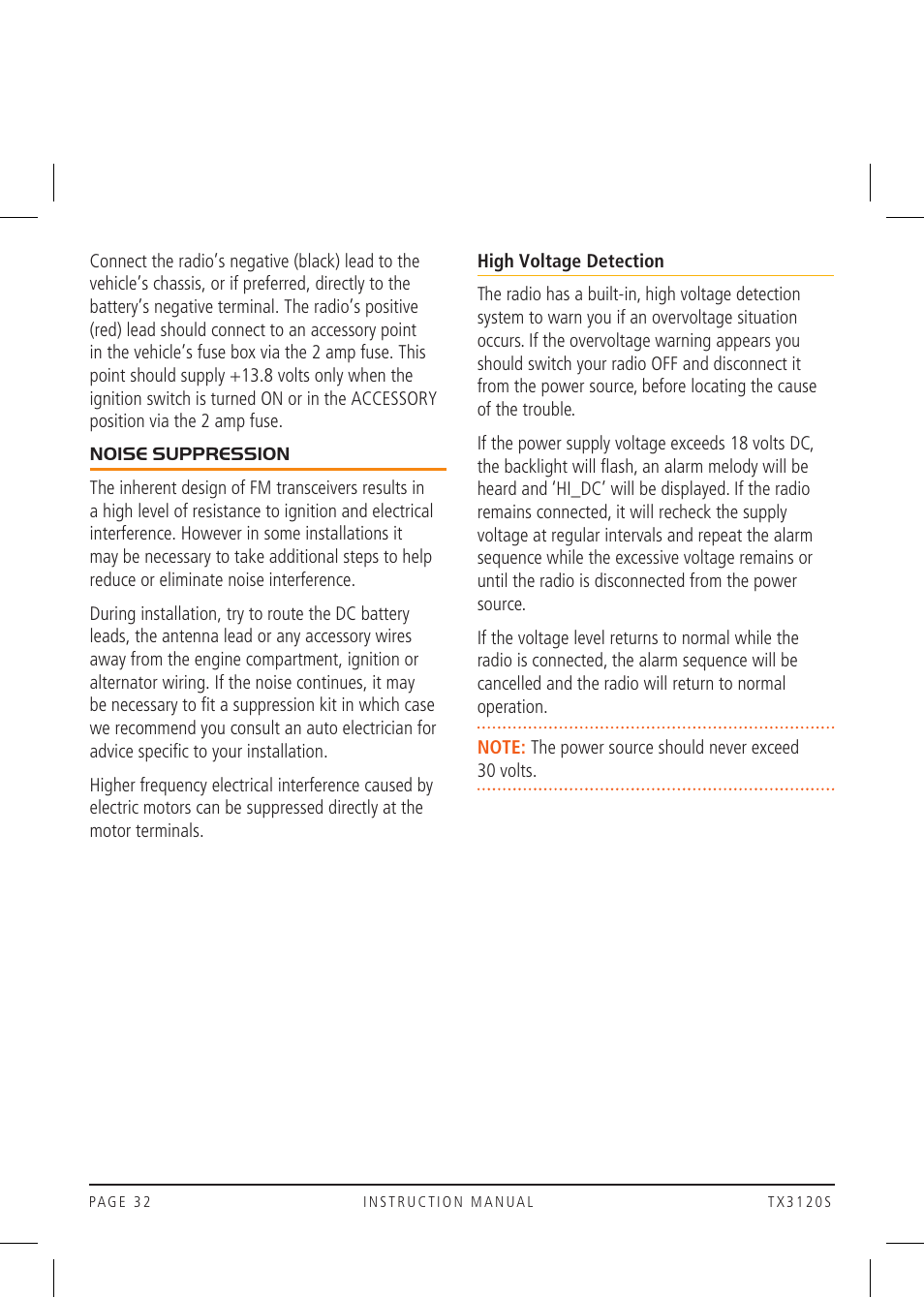 GME TX3120S User Manual | Page 32 / 40