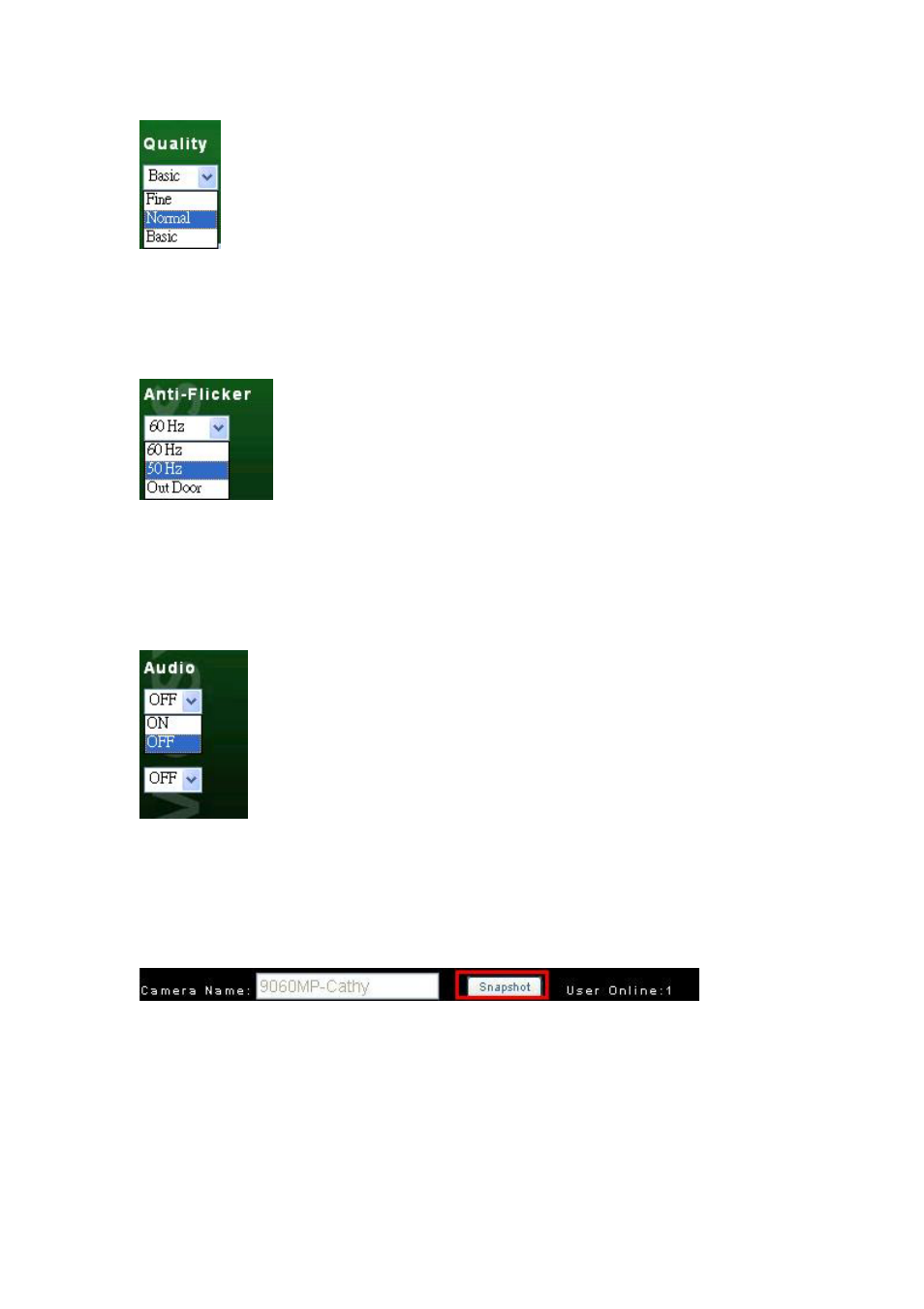 Cabletron Systems IP Kamera 9060A MP User Manual | Page 16 / 32