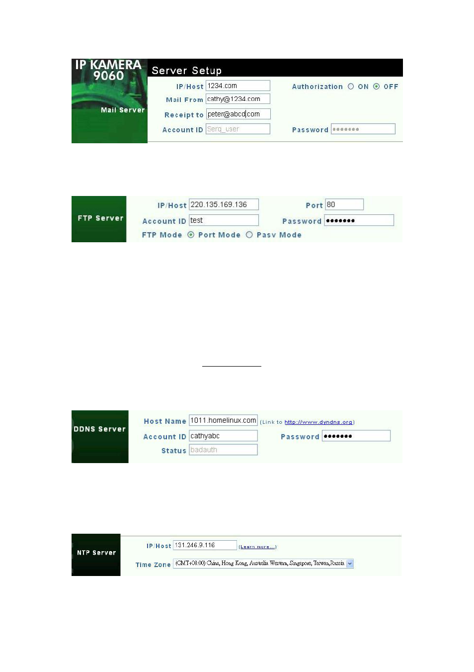 Cabletron Systems IP Kamera 9060A MP User Manual | Page 27 / 32
