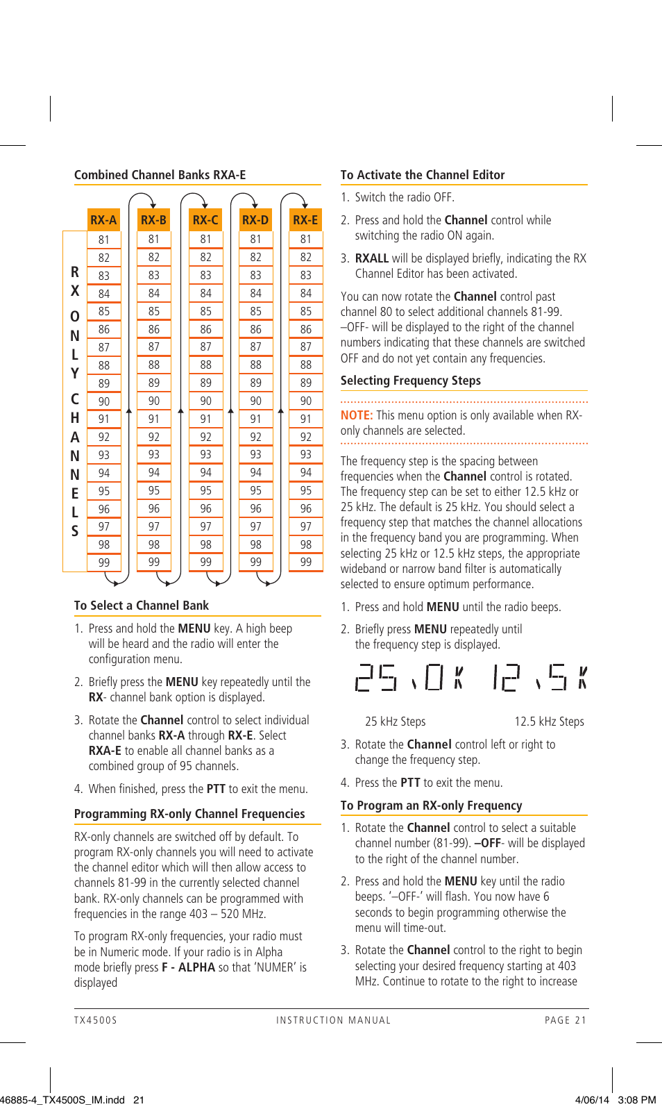 GME TX4500S User Manual | Page 21 / 32