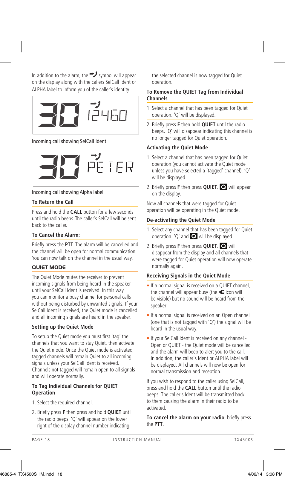 GME TX4500WS User Manual | Page 18 / 44