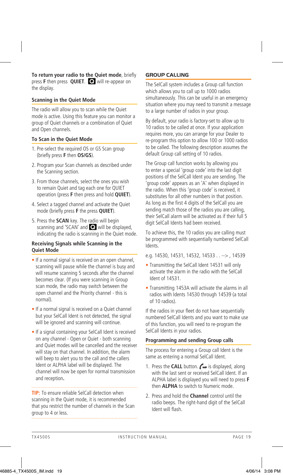GME TX4500WS User Manual | Page 19 / 44