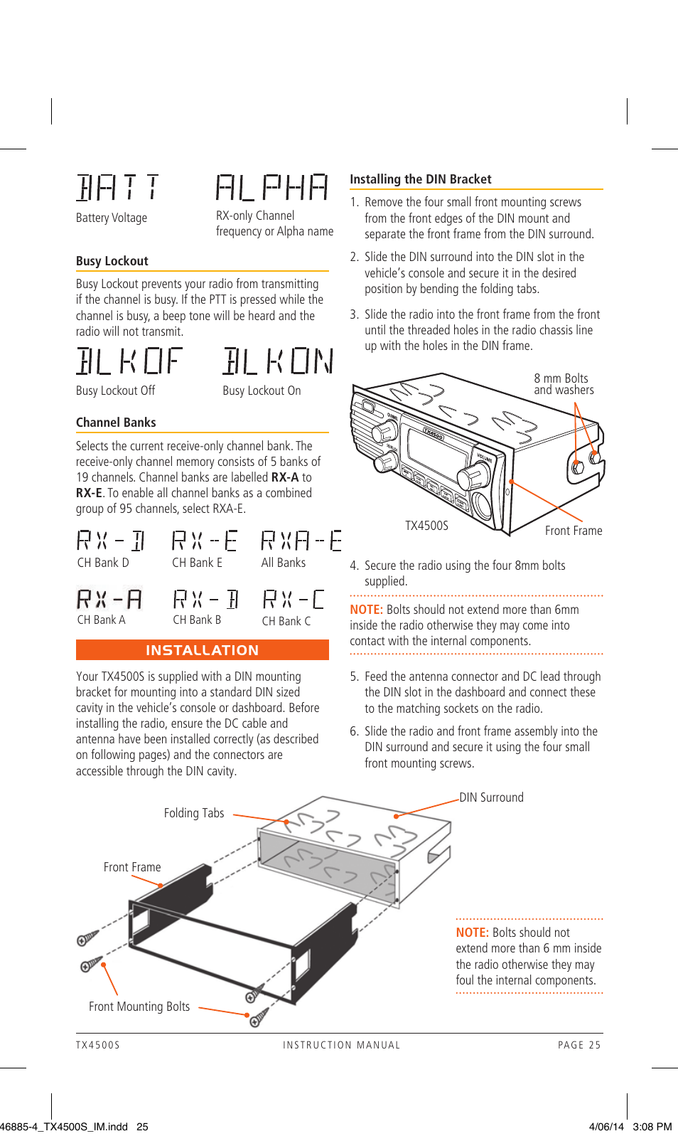 GME TX4500WS User Manual | Page 25 / 44