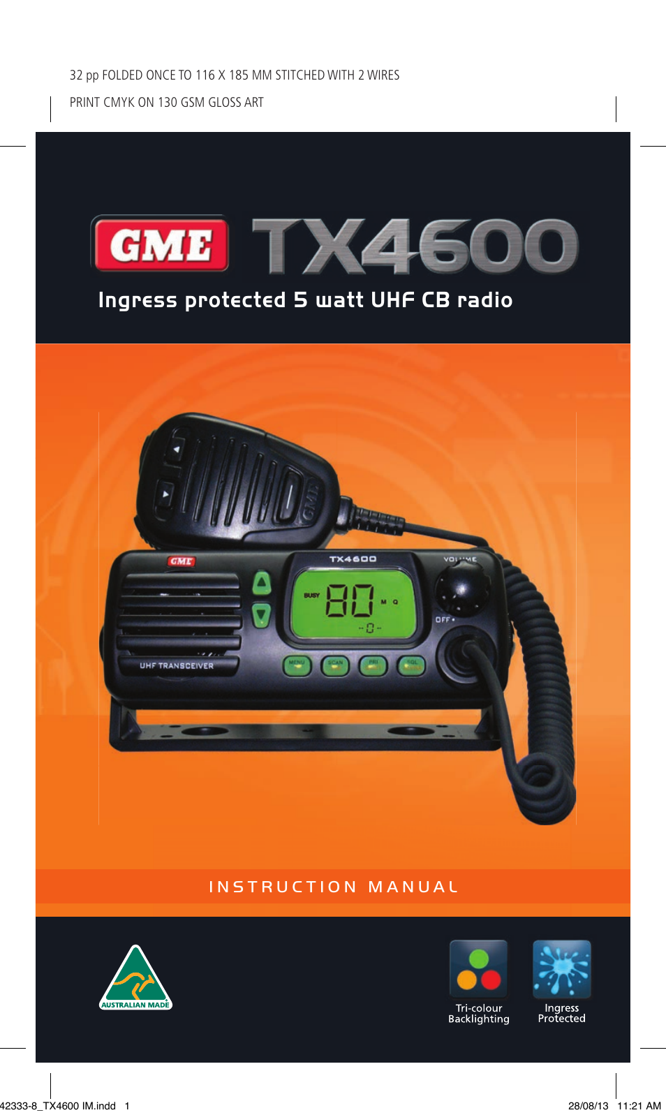 GME TX4600 User Manual | 32 pages