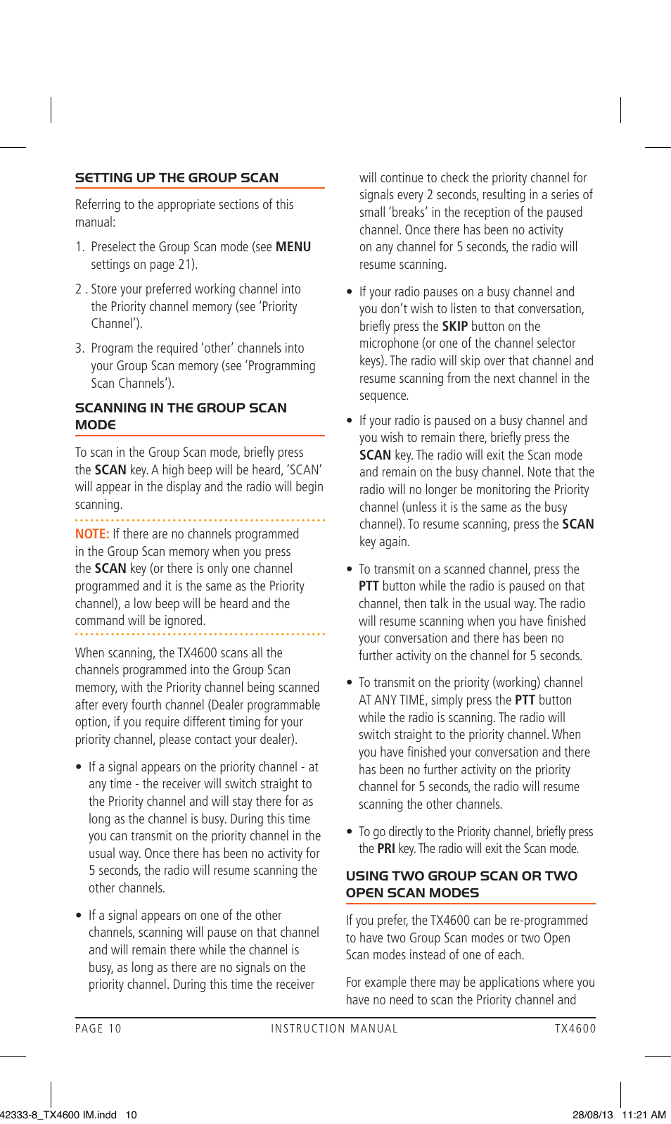 GME TX4600 User Manual | Page 10 / 32