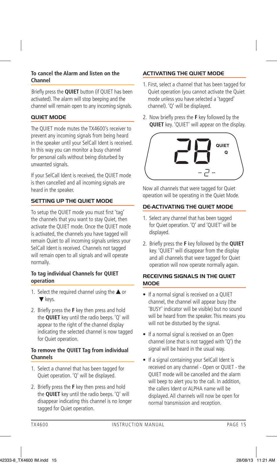 GME TX4600 User Manual | Page 15 / 32