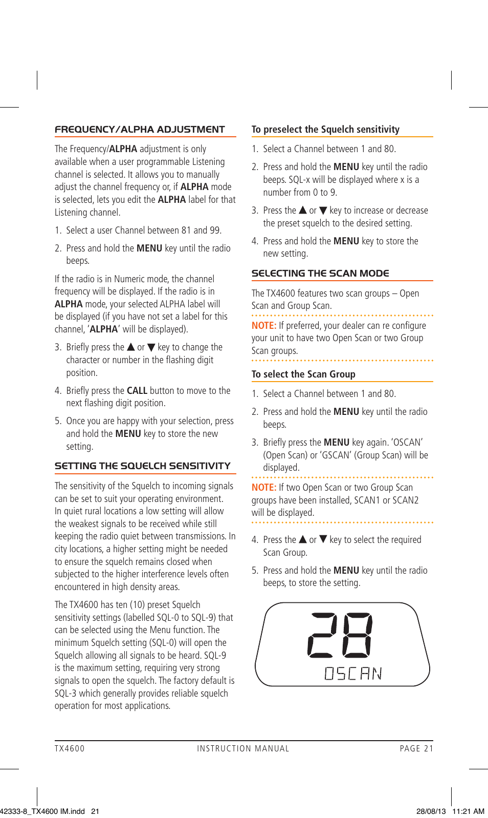 GME TX4600 User Manual | Page 21 / 32