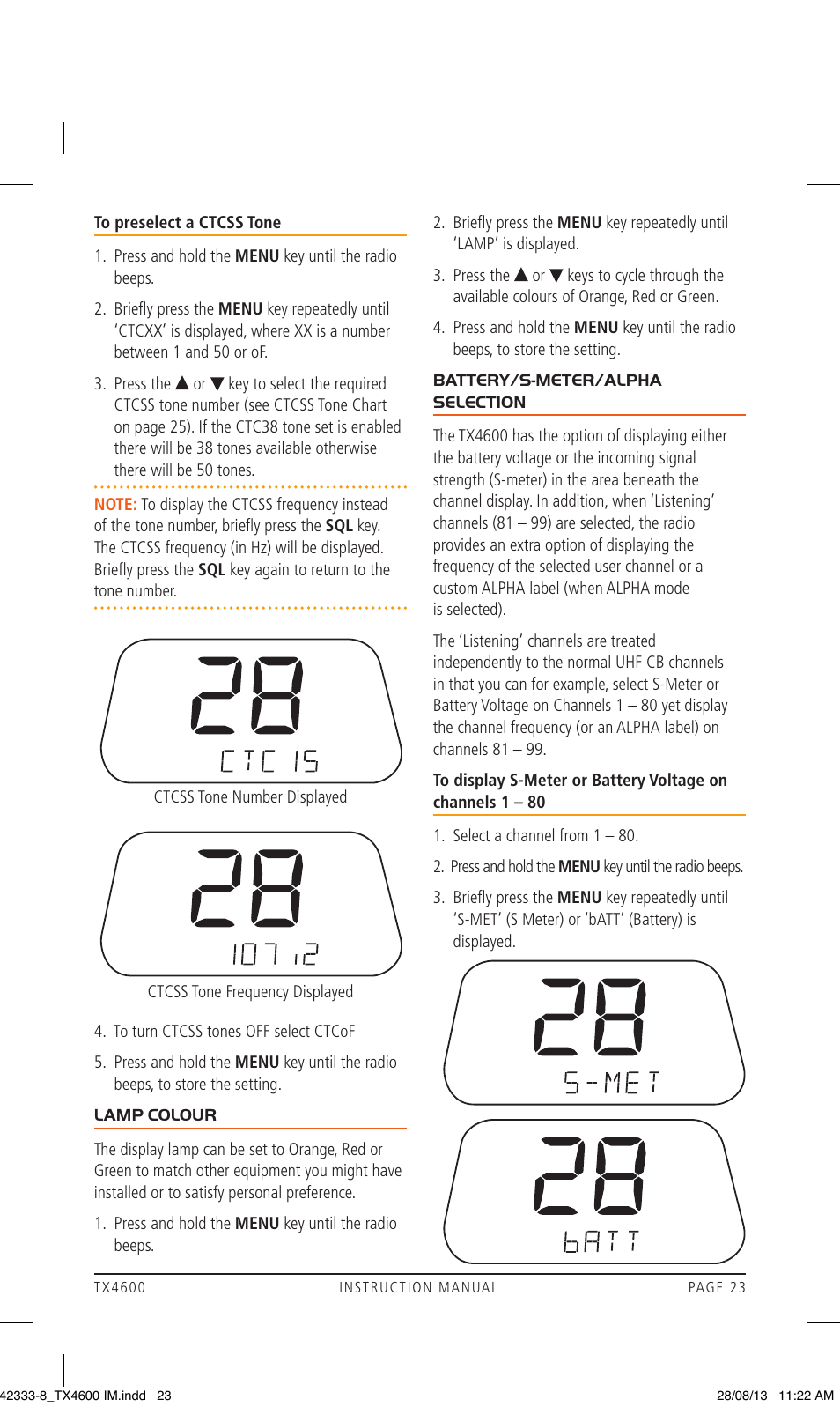 GME TX4600 User Manual | Page 23 / 32