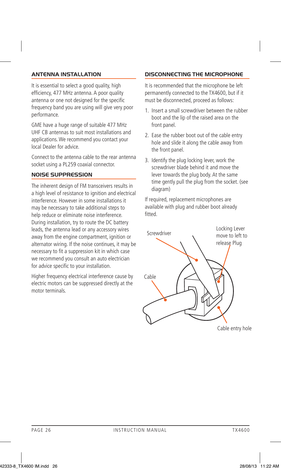 GME TX4600 User Manual | Page 26 / 32