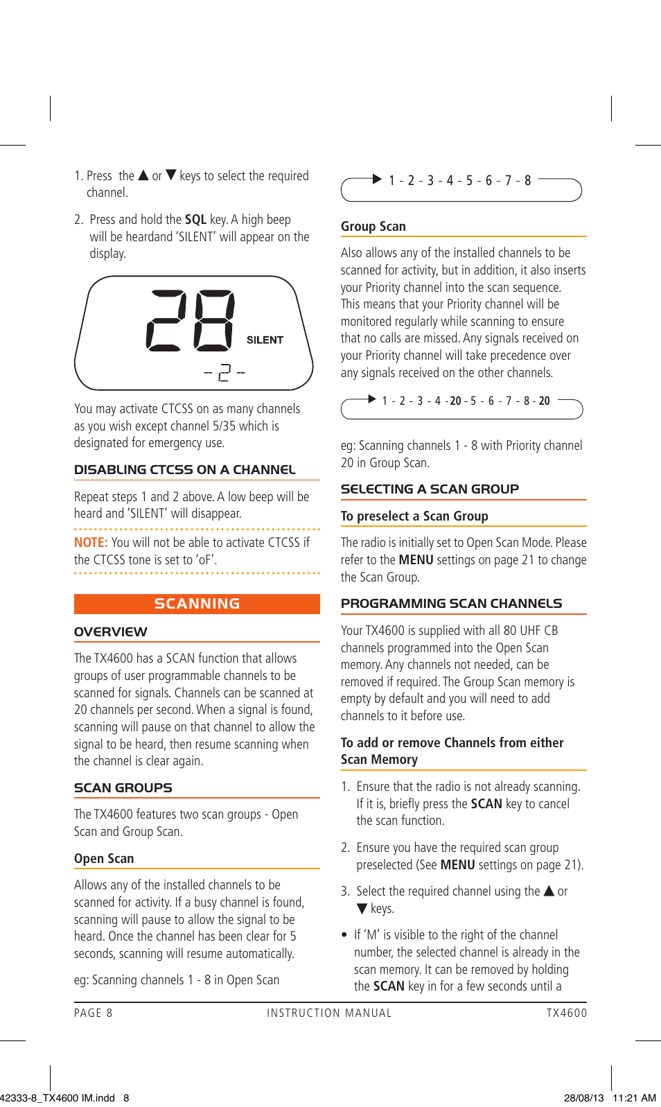 GME TX4600 User Manual | Page 8 / 32