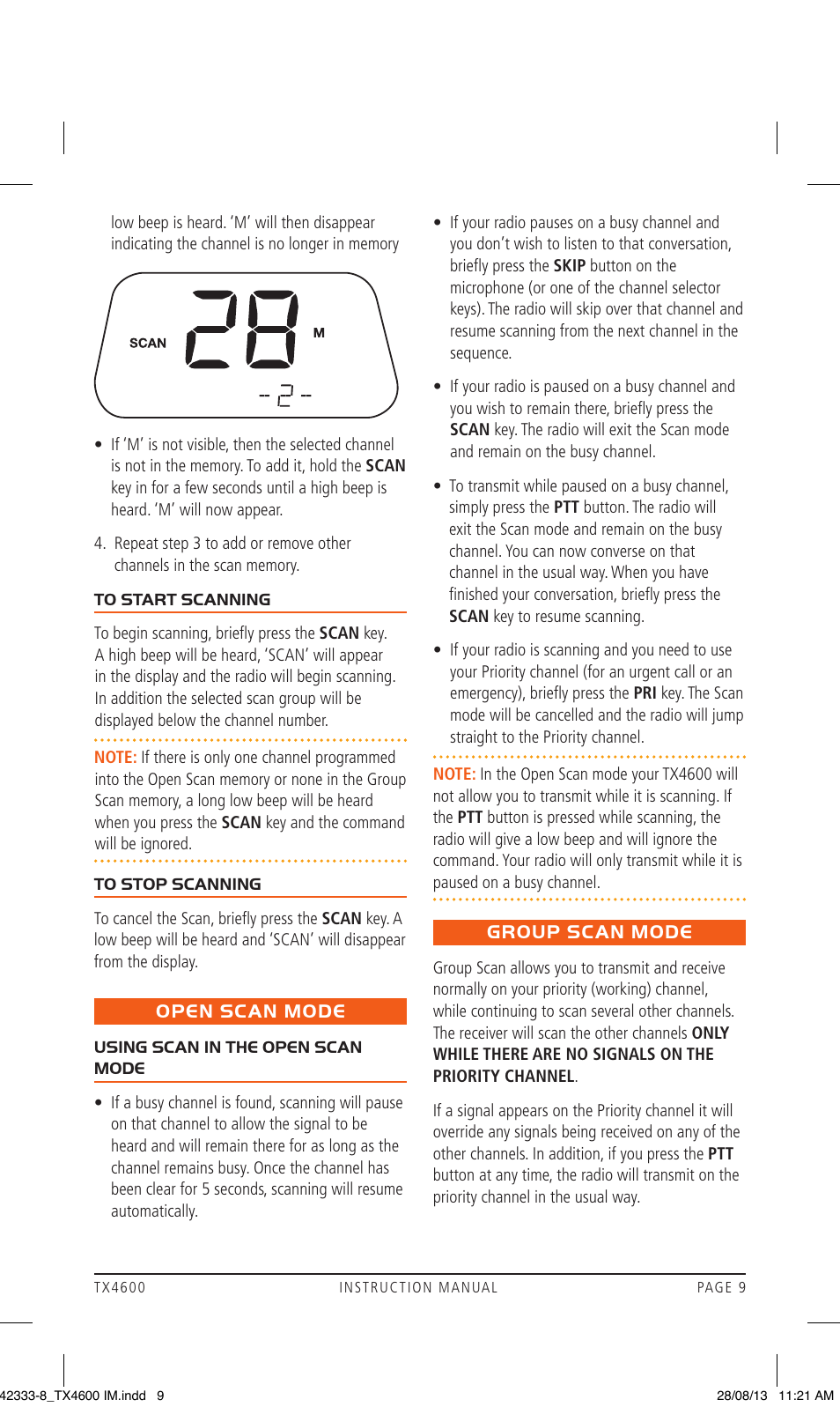 GME TX4600 User Manual | Page 9 / 32