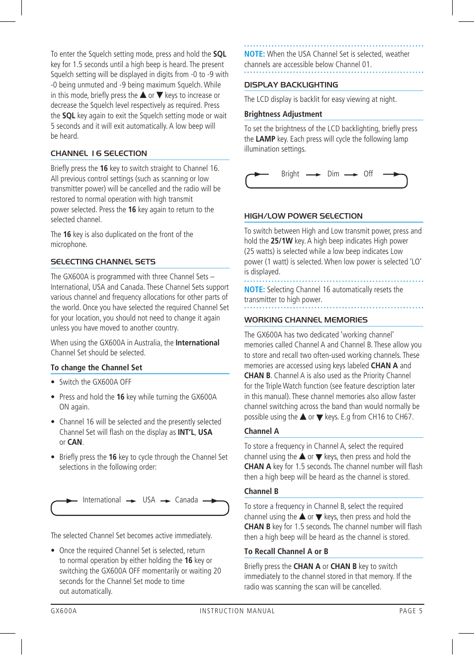 GME GX600 User Manual | Page 5 / 15