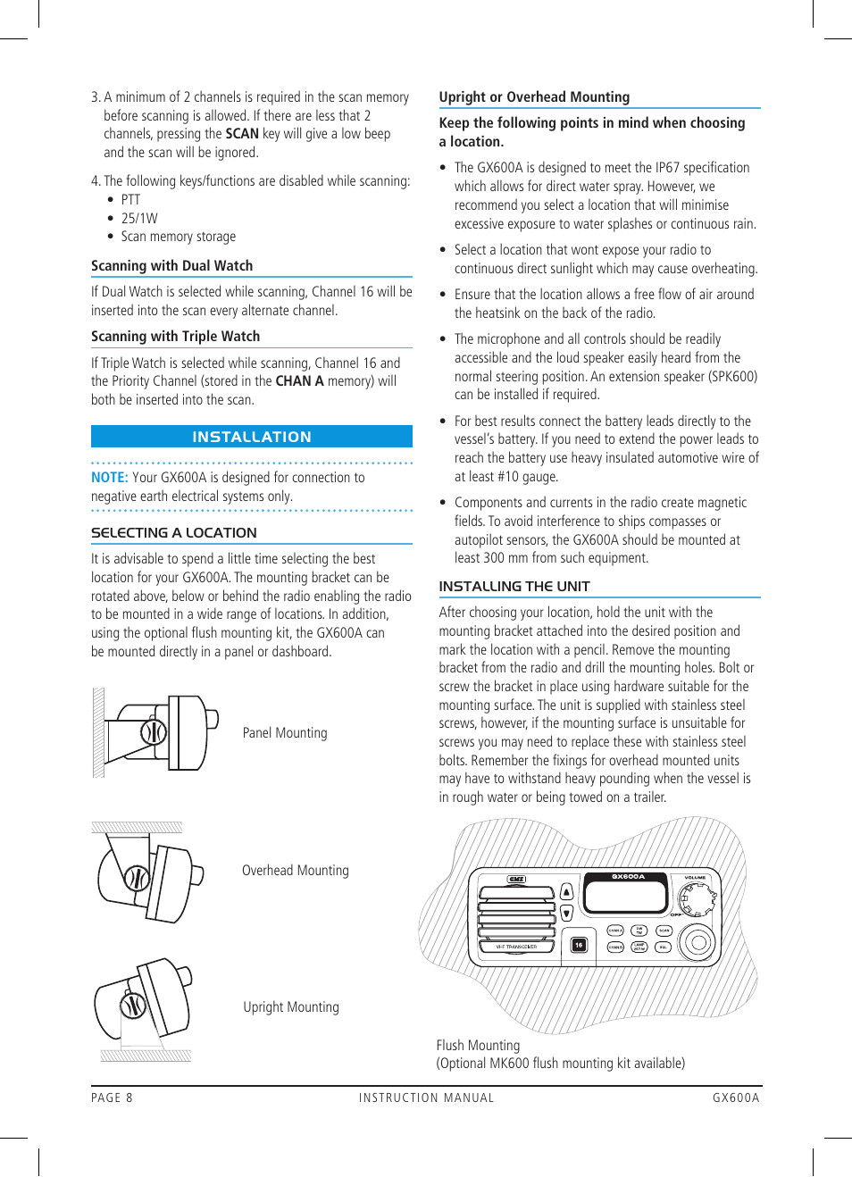 GME GX600 User Manual | Page 8 / 15