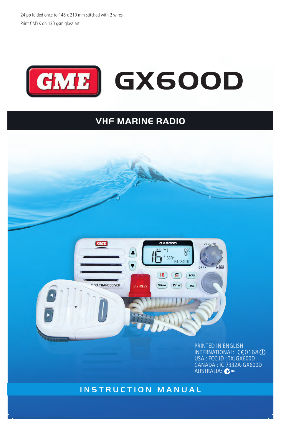 GME GX600DB User Manual | 27 pages