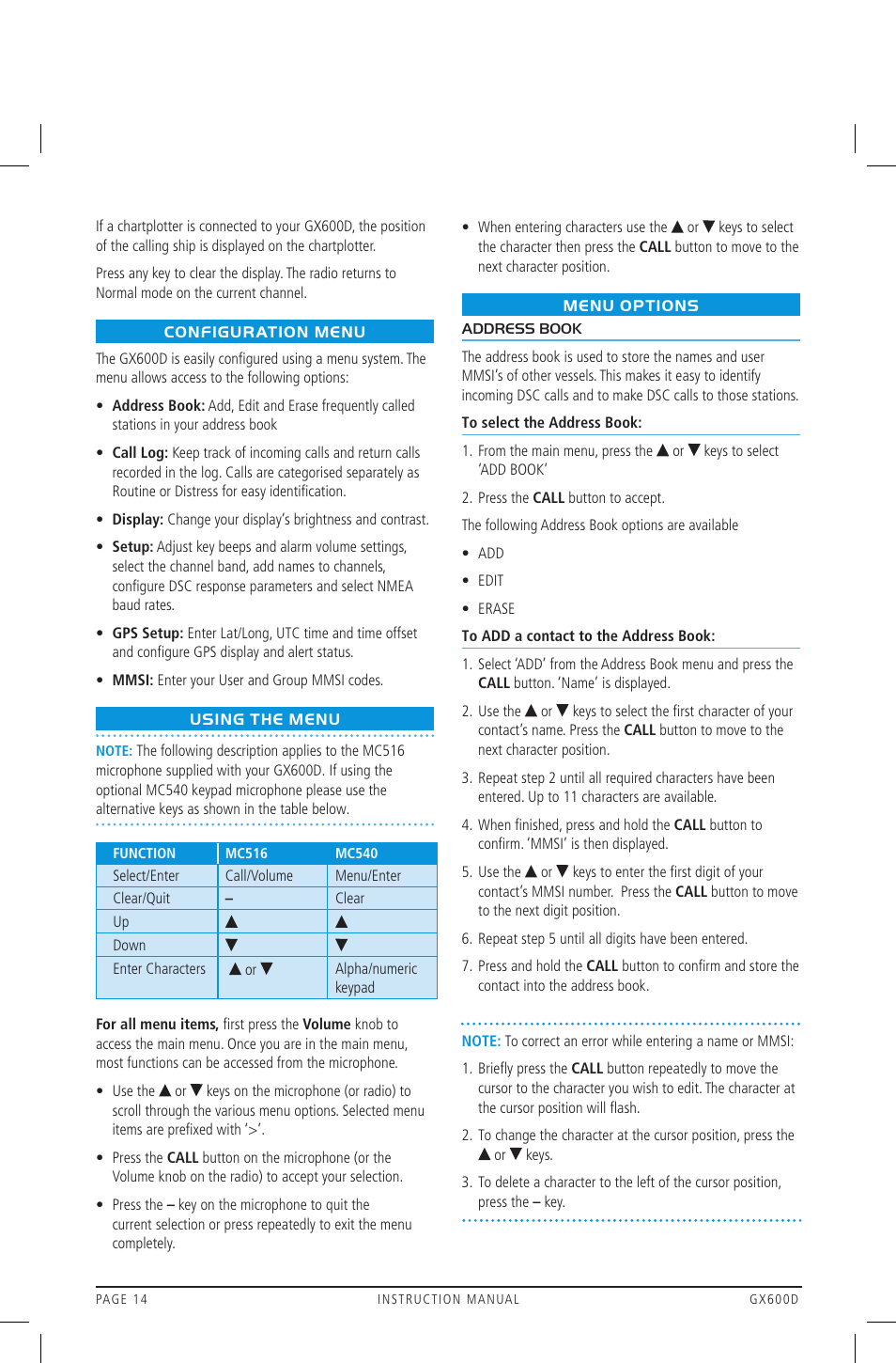 GME GX600DB User Manual | Page 14 / 27