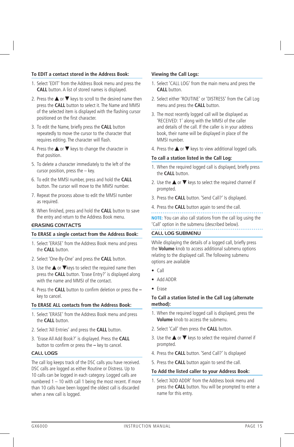 GME GX600DB User Manual | Page 15 / 27