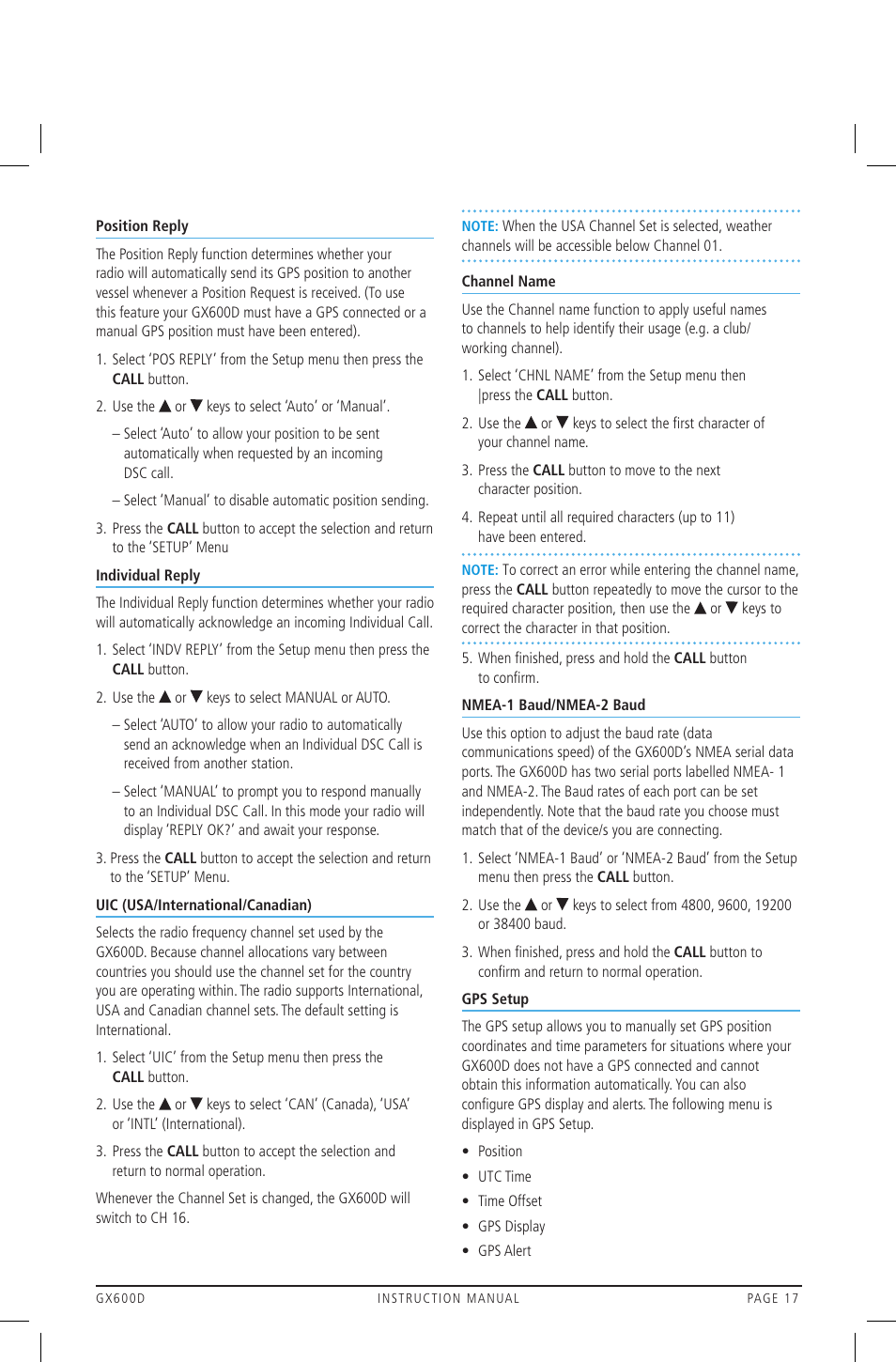 GME GX600DB User Manual | Page 17 / 27
