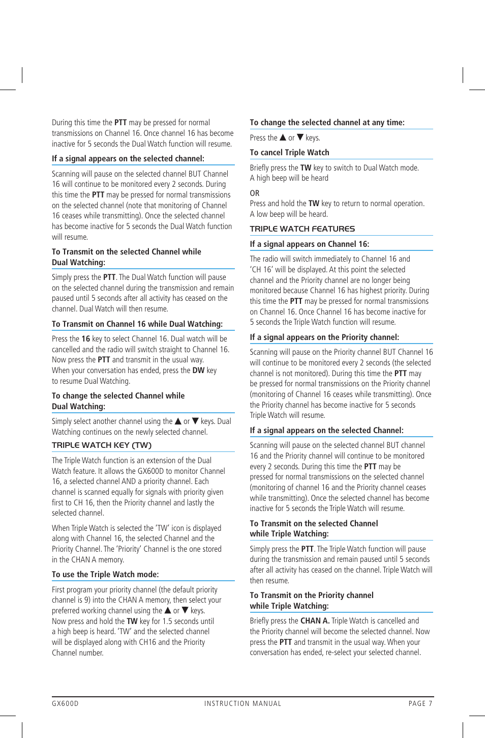 GME GX600DB User Manual | Page 7 / 27