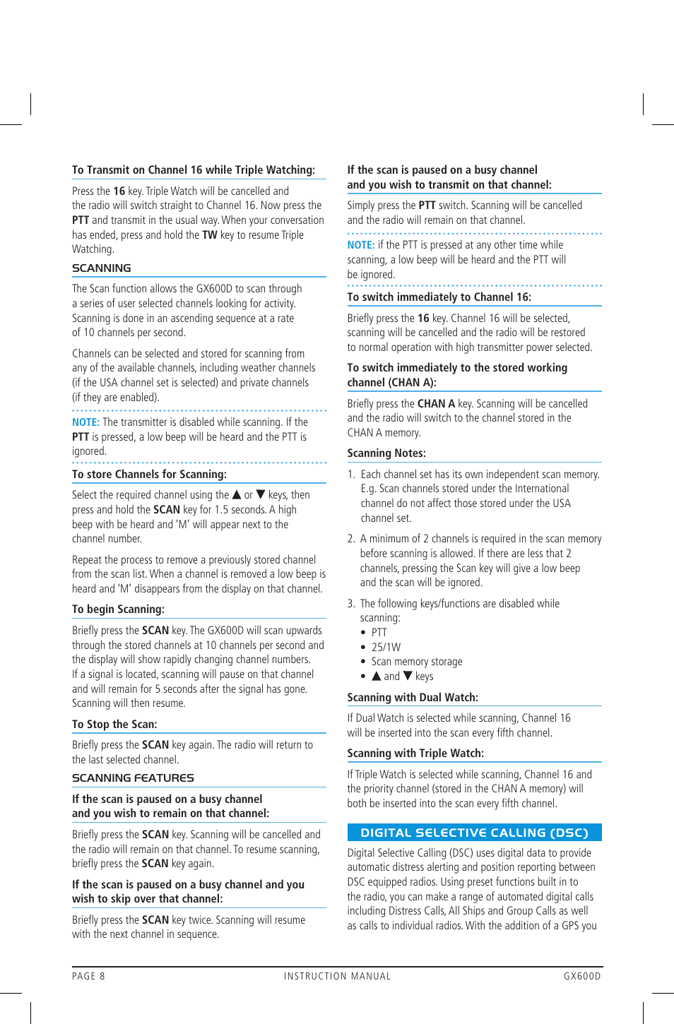 GME GX600DB User Manual | Page 8 / 27