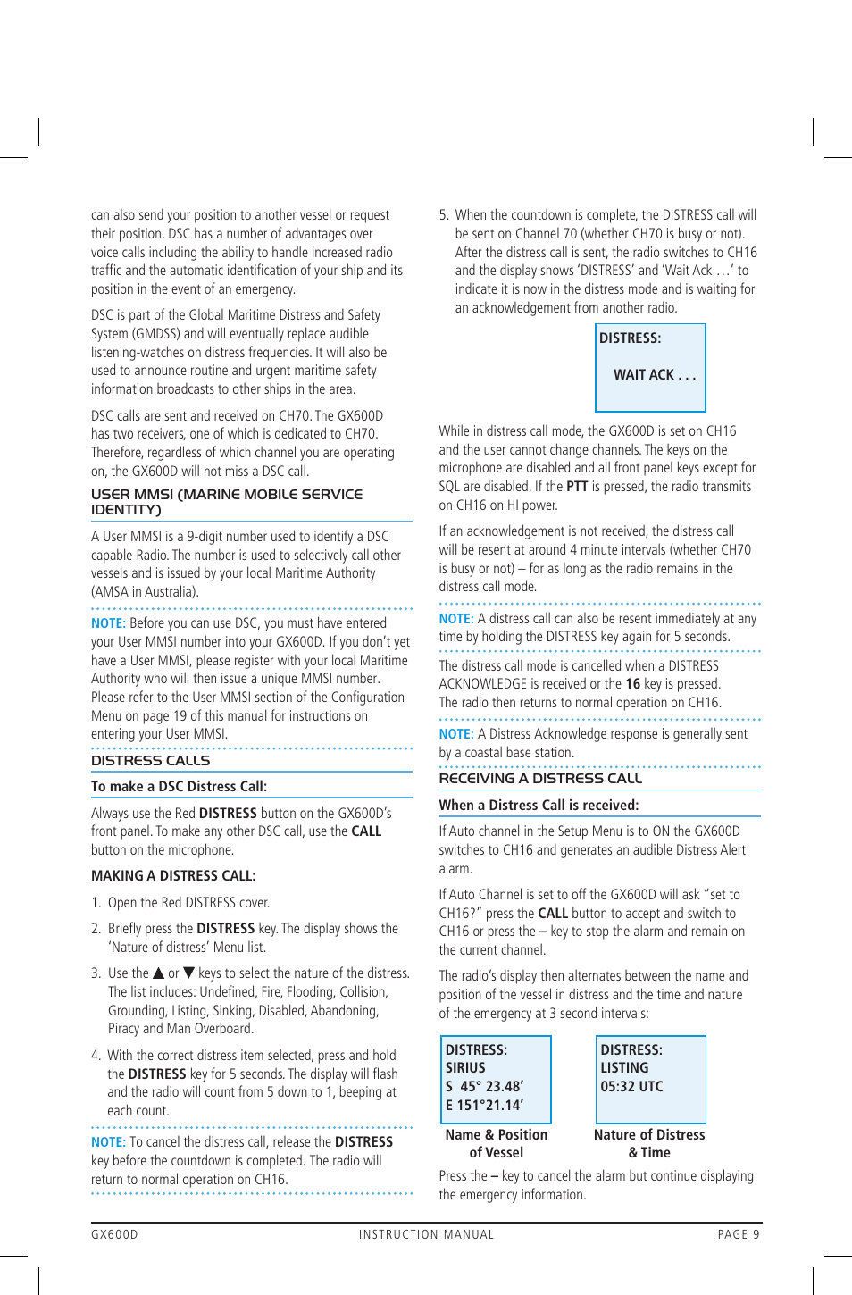 GME GX600DB User Manual | Page 9 / 27