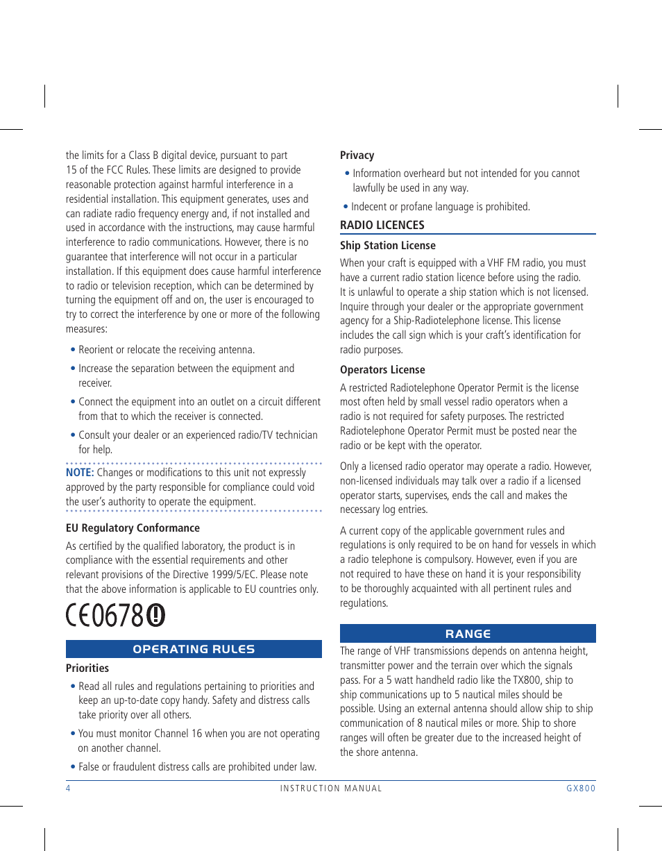 GME GX800W User Manual | Page 4 / 24