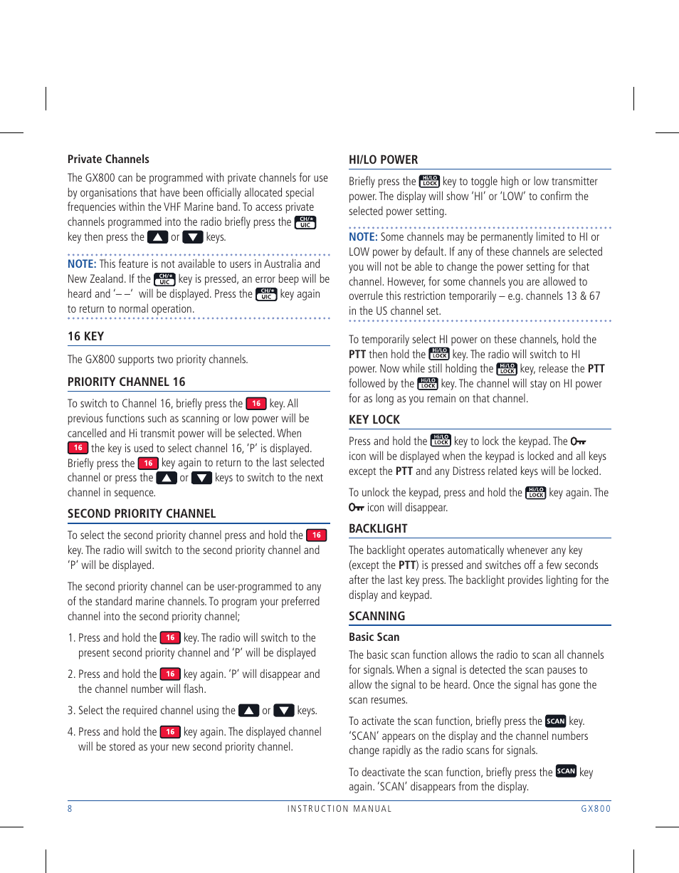 GME GX800W User Manual | Page 8 / 24