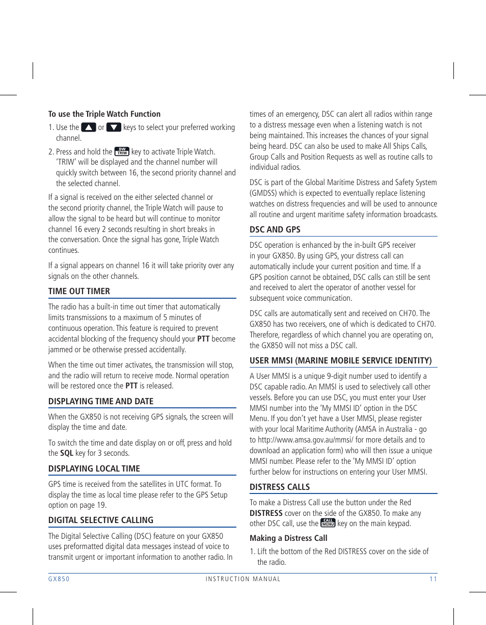 GME GX850W User Manual | Page 11 / 36