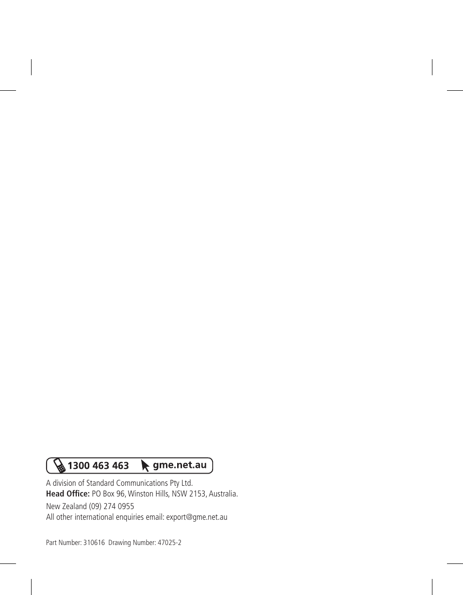 GME GX850W User Manual | Page 36 / 36