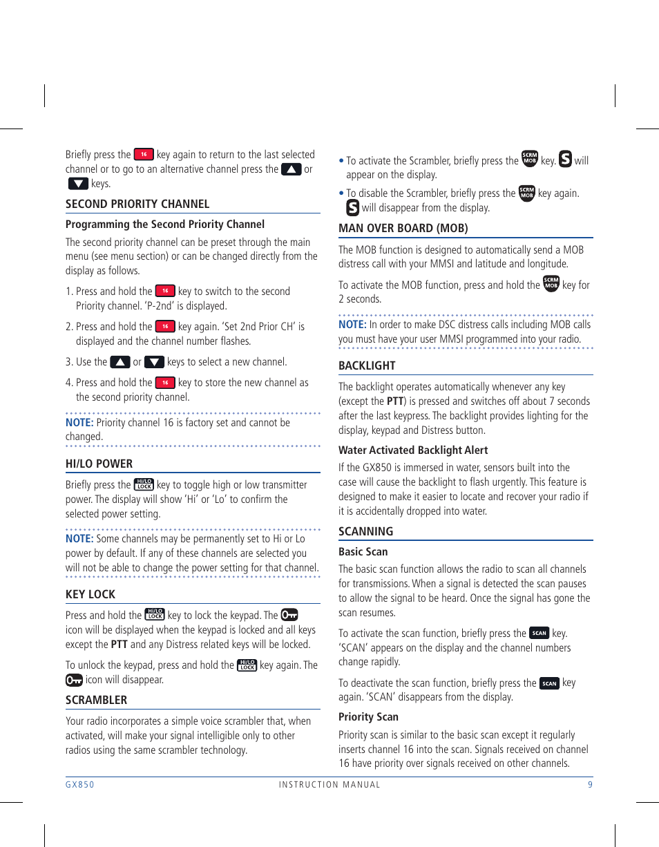 GME GX850W User Manual | Page 9 / 36