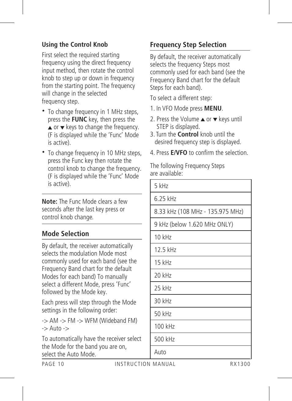 GME RX1300 User Manual | Page 10 / 28