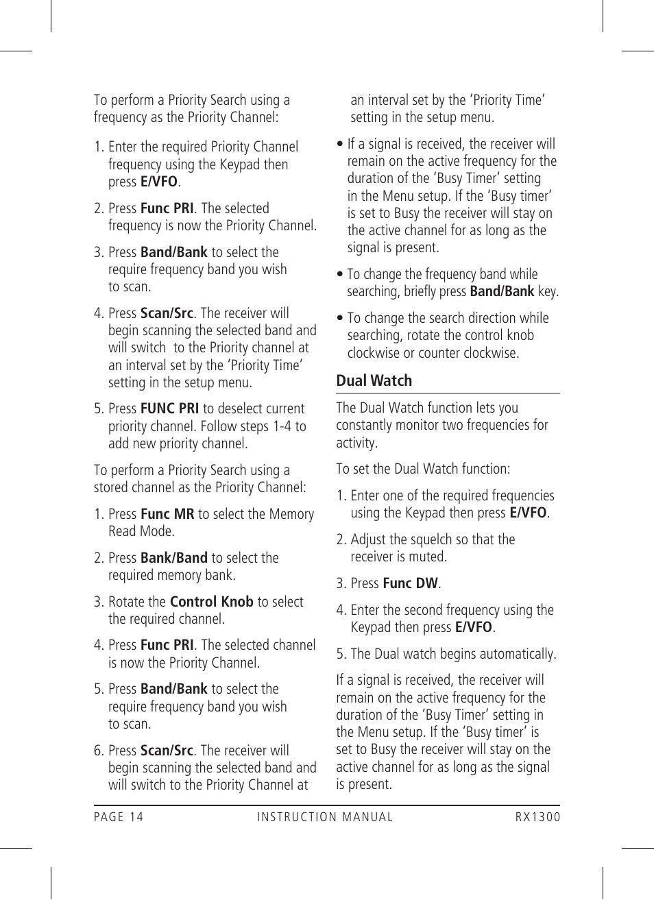 GME RX1300 User Manual | Page 14 / 28
