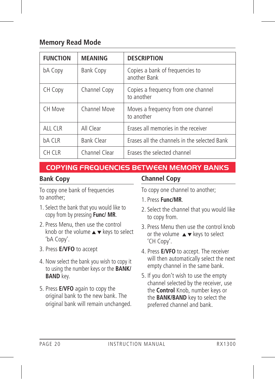 GME RX1300 User Manual | Page 20 / 28