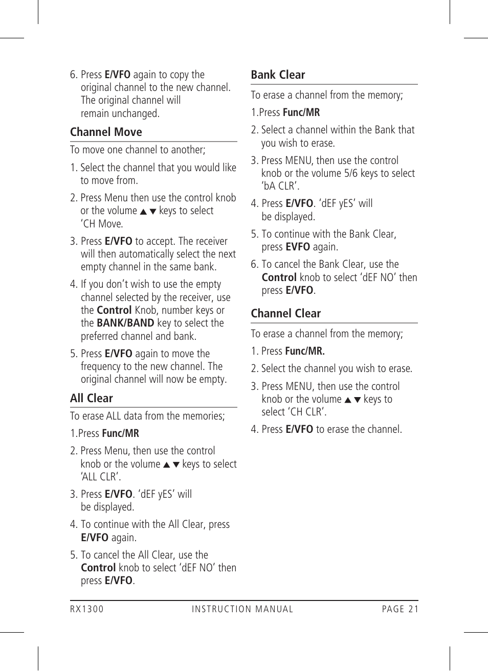 GME RX1300 User Manual | Page 21 / 28