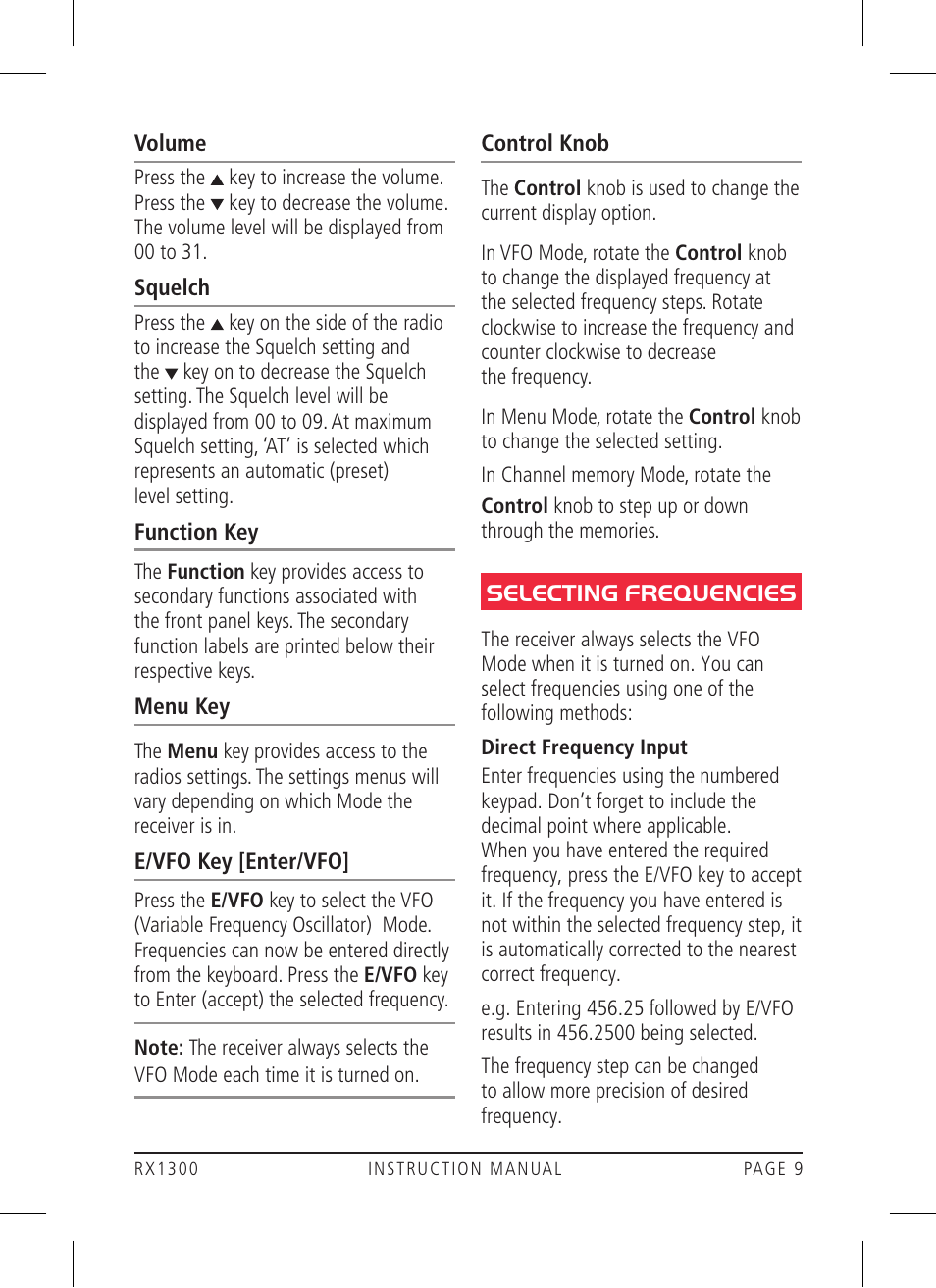 GME RX1300 User Manual | Page 9 / 28