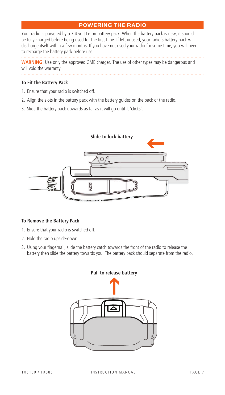 GME TX685 User Manual | Page 7 / 20