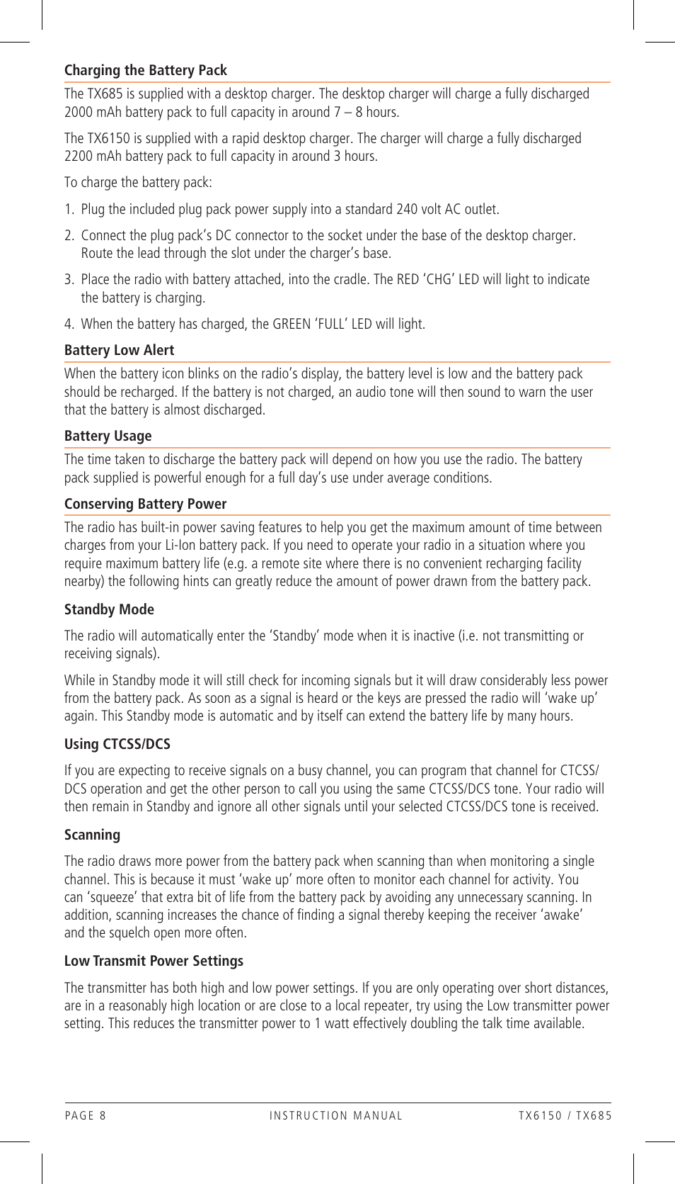 GME TX685 User Manual | Page 8 / 20