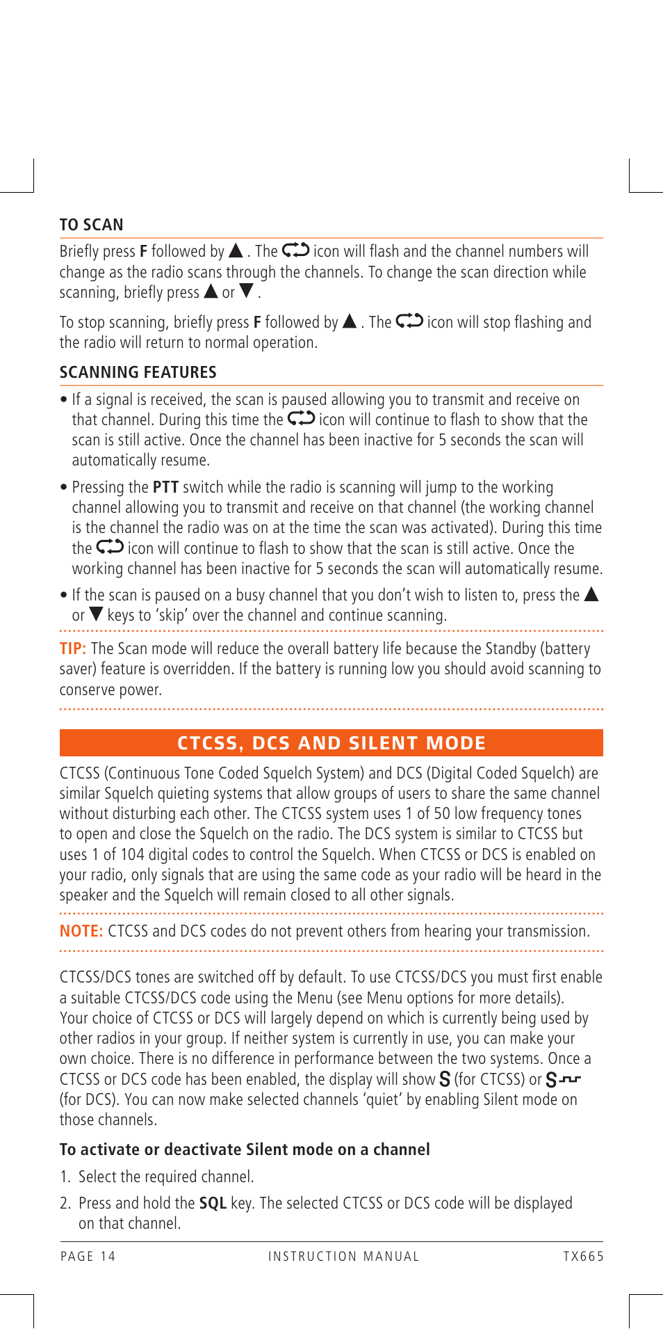GME TX665 User Manual | Page 14 / 25