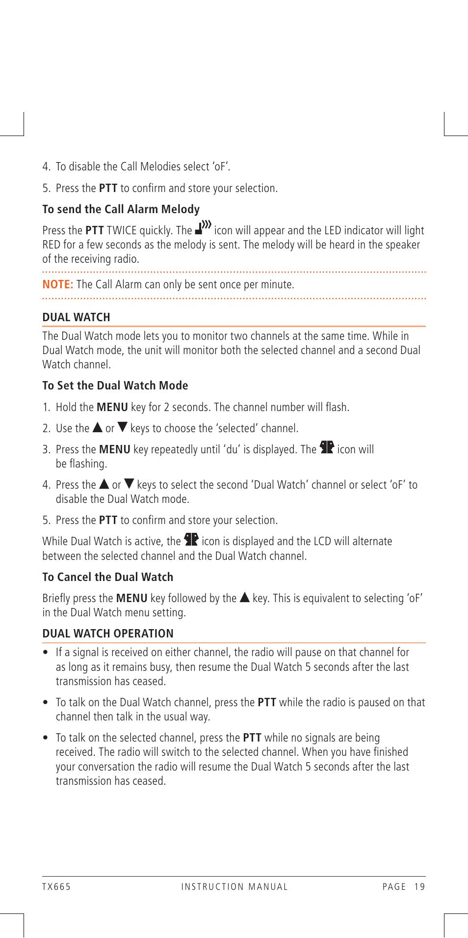 GME TX665 User Manual | Page 19 / 25