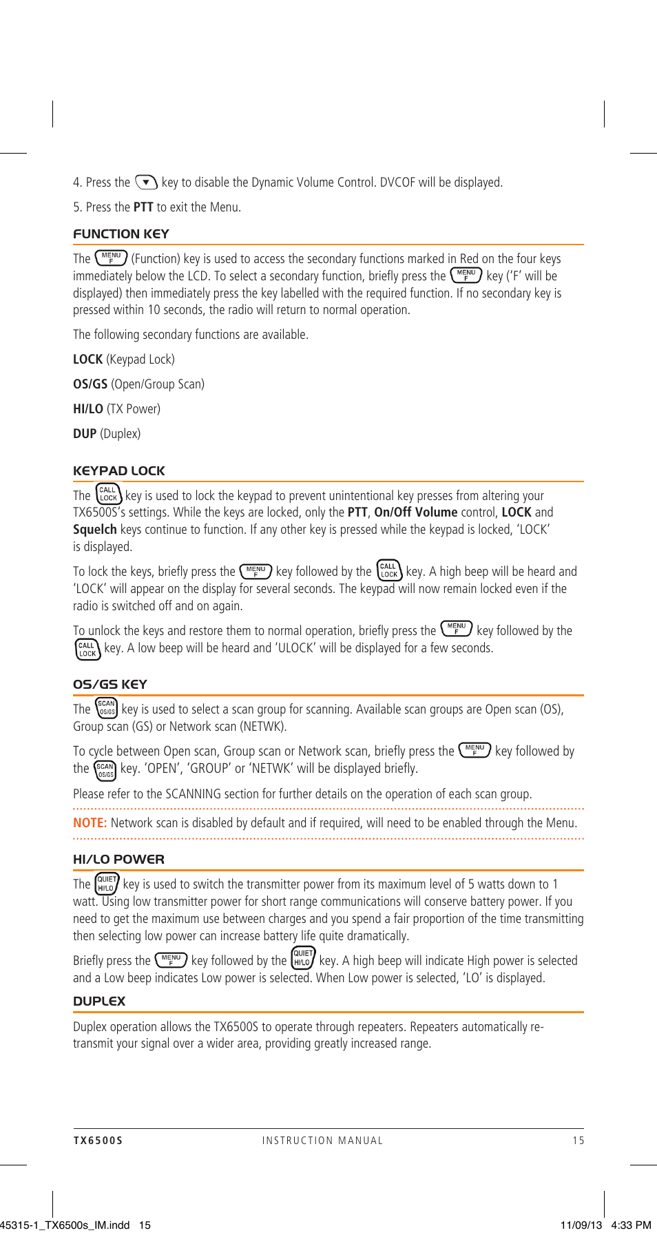 GME TX6500S User Manual | Page 15 / 44