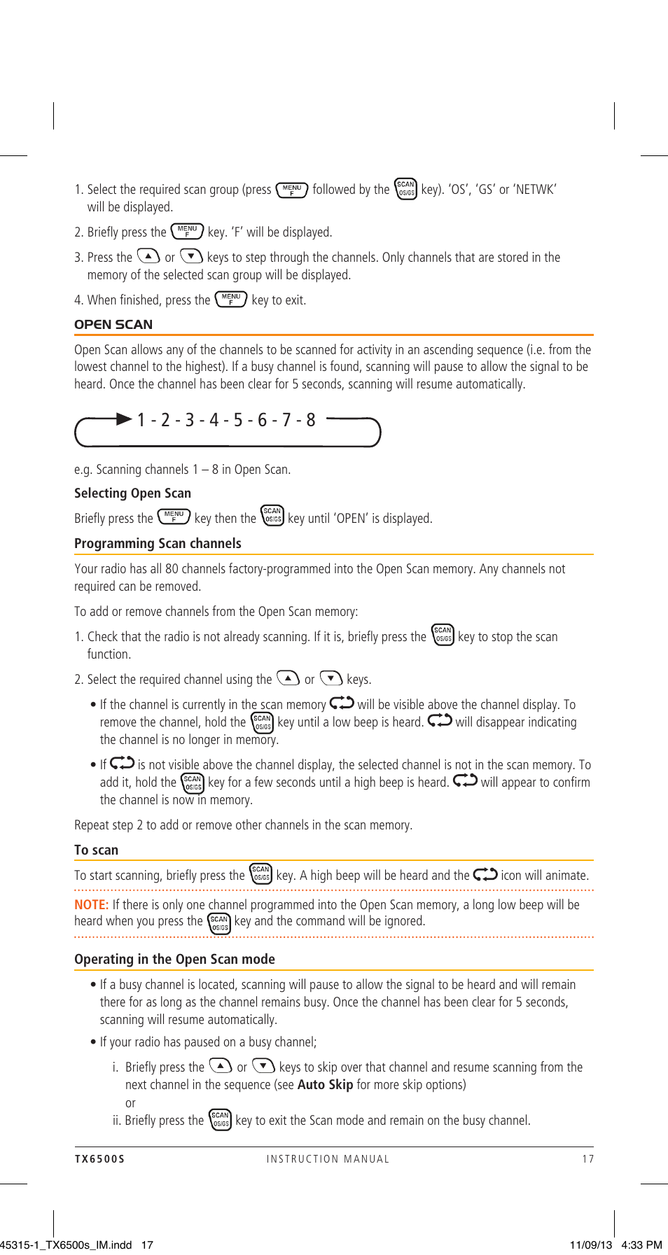 GME TX6500S User Manual | Page 17 / 44