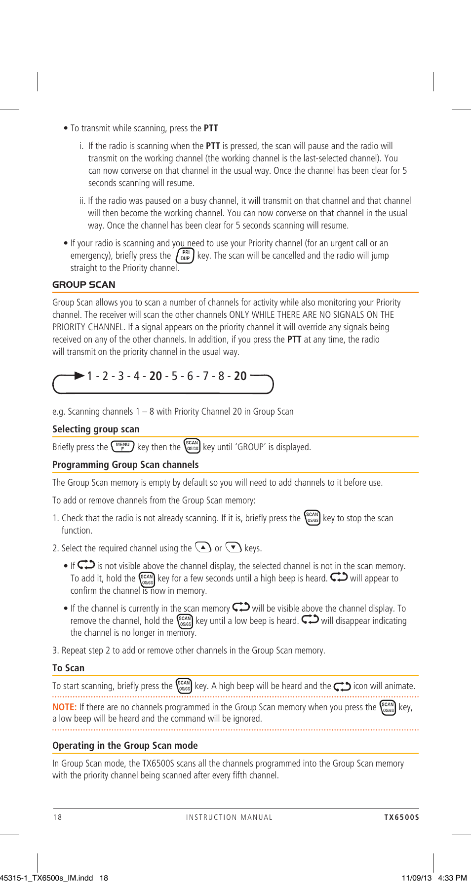 GME TX6500S User Manual | Page 18 / 44