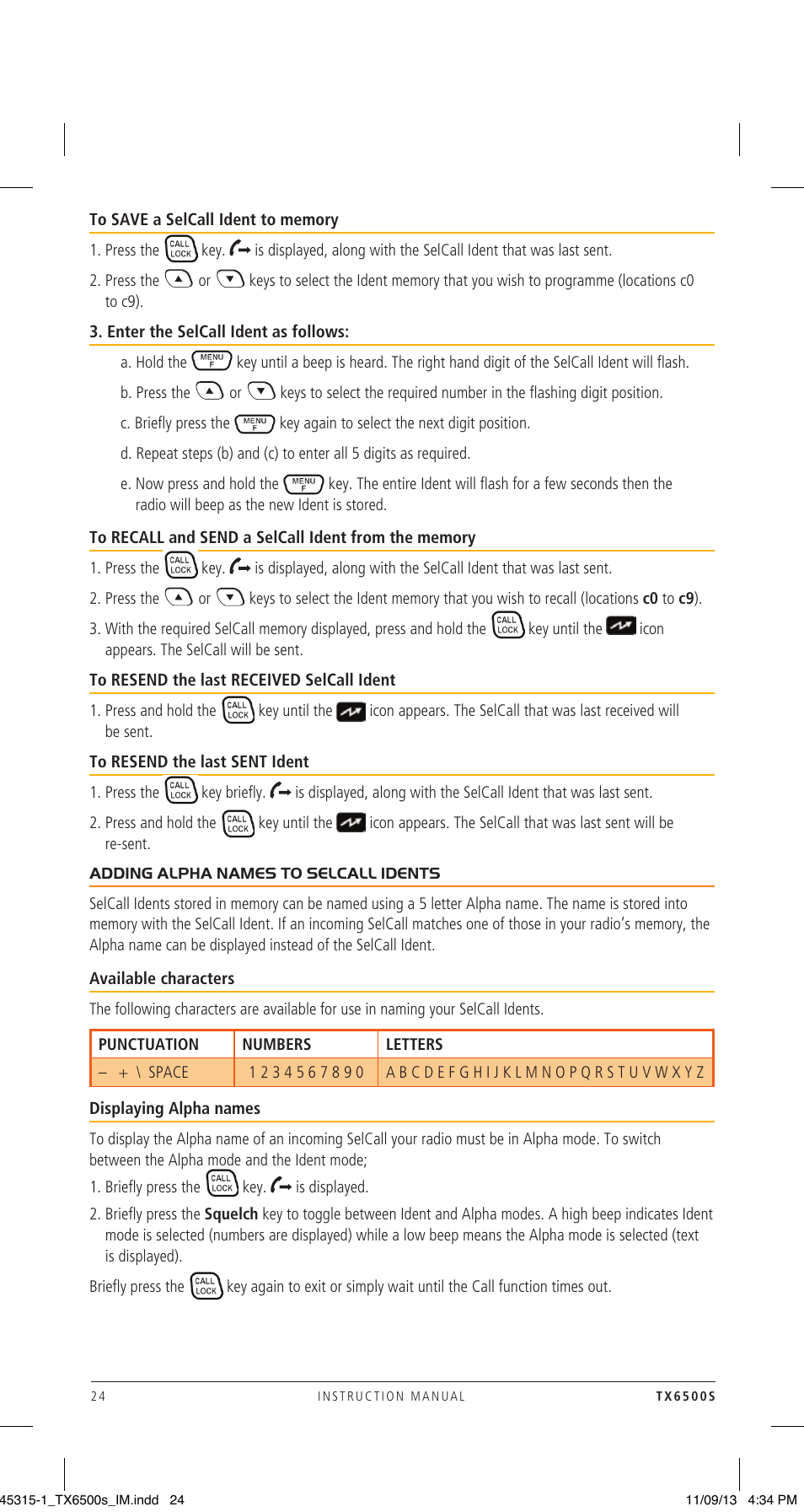 GME TX6500S User Manual | Page 24 / 44