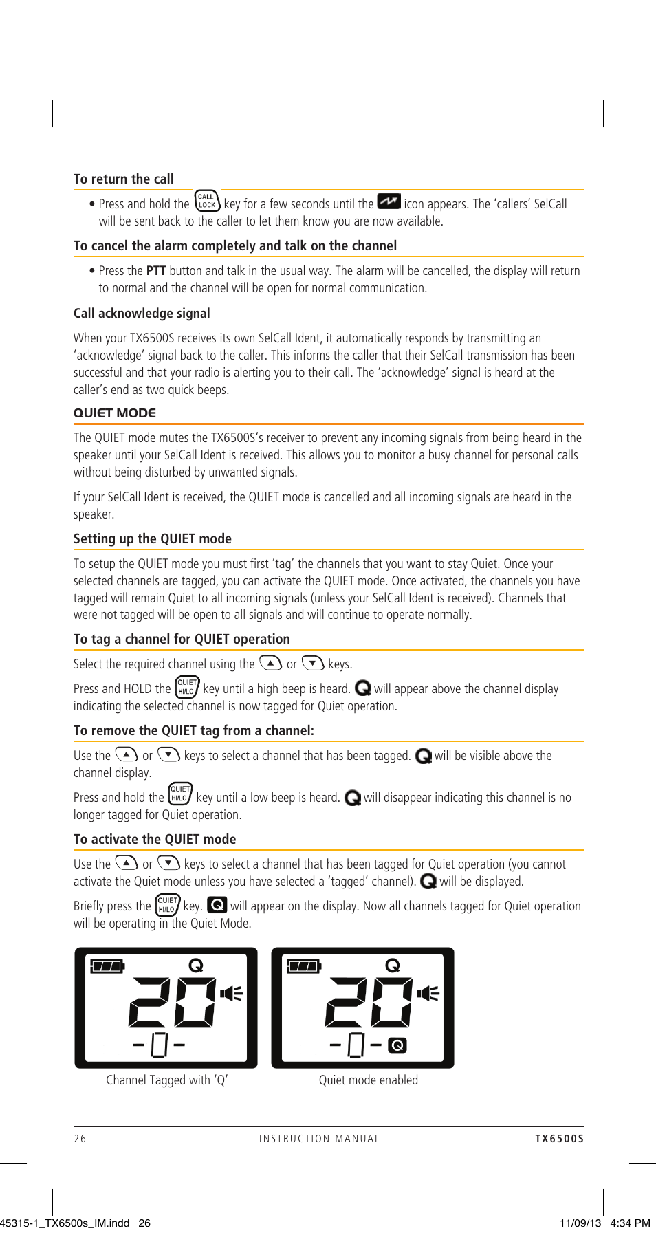GME TX6500S User Manual | Page 26 / 44