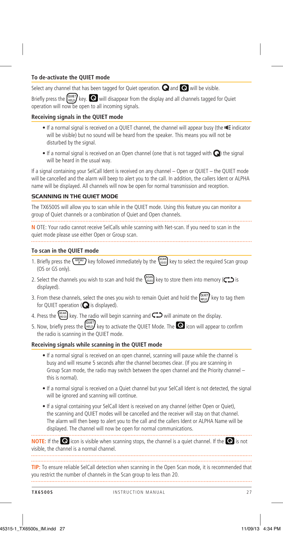 GME TX6500S User Manual | Page 27 / 44