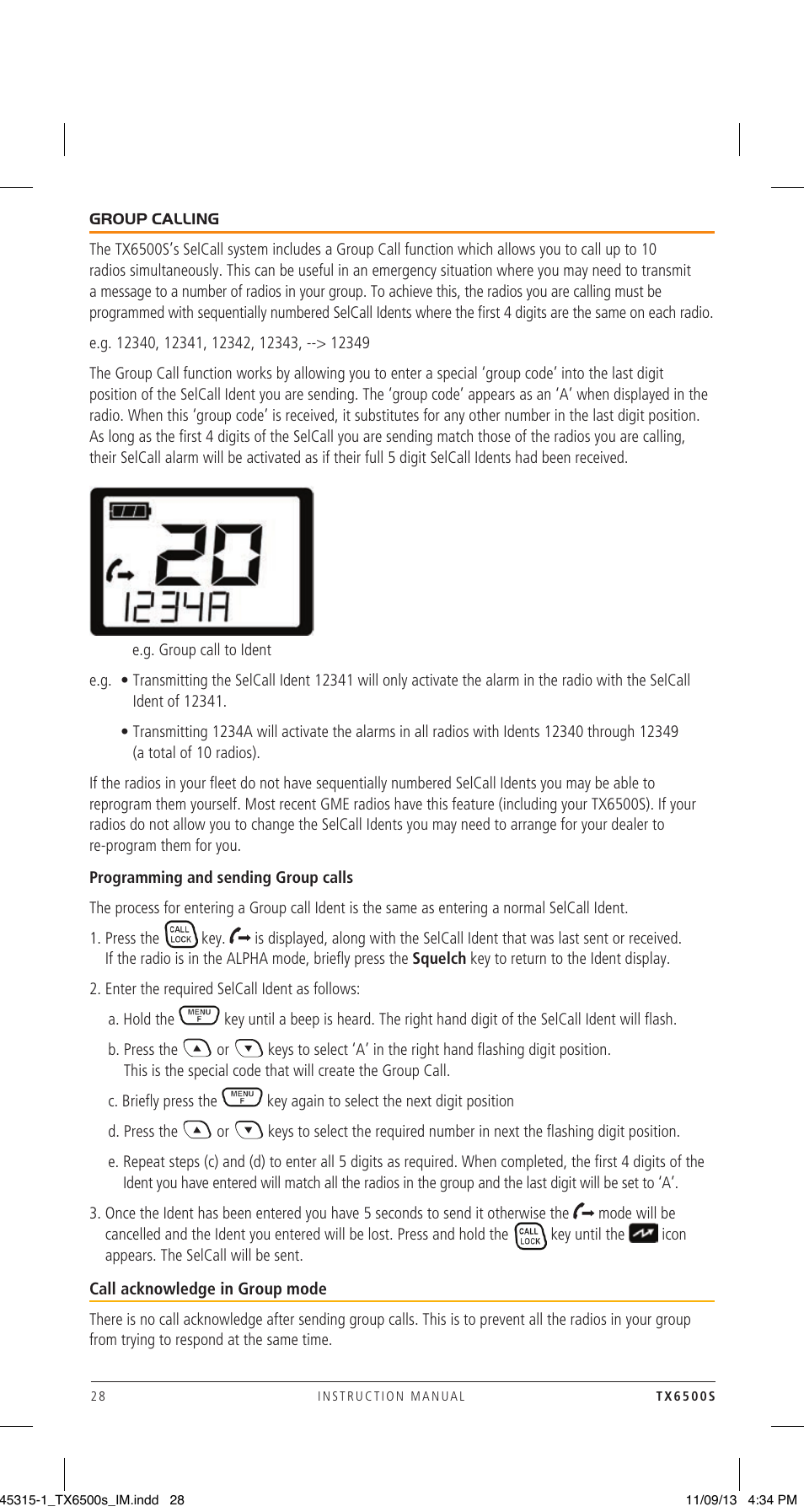 GME TX6500S User Manual | Page 28 / 44