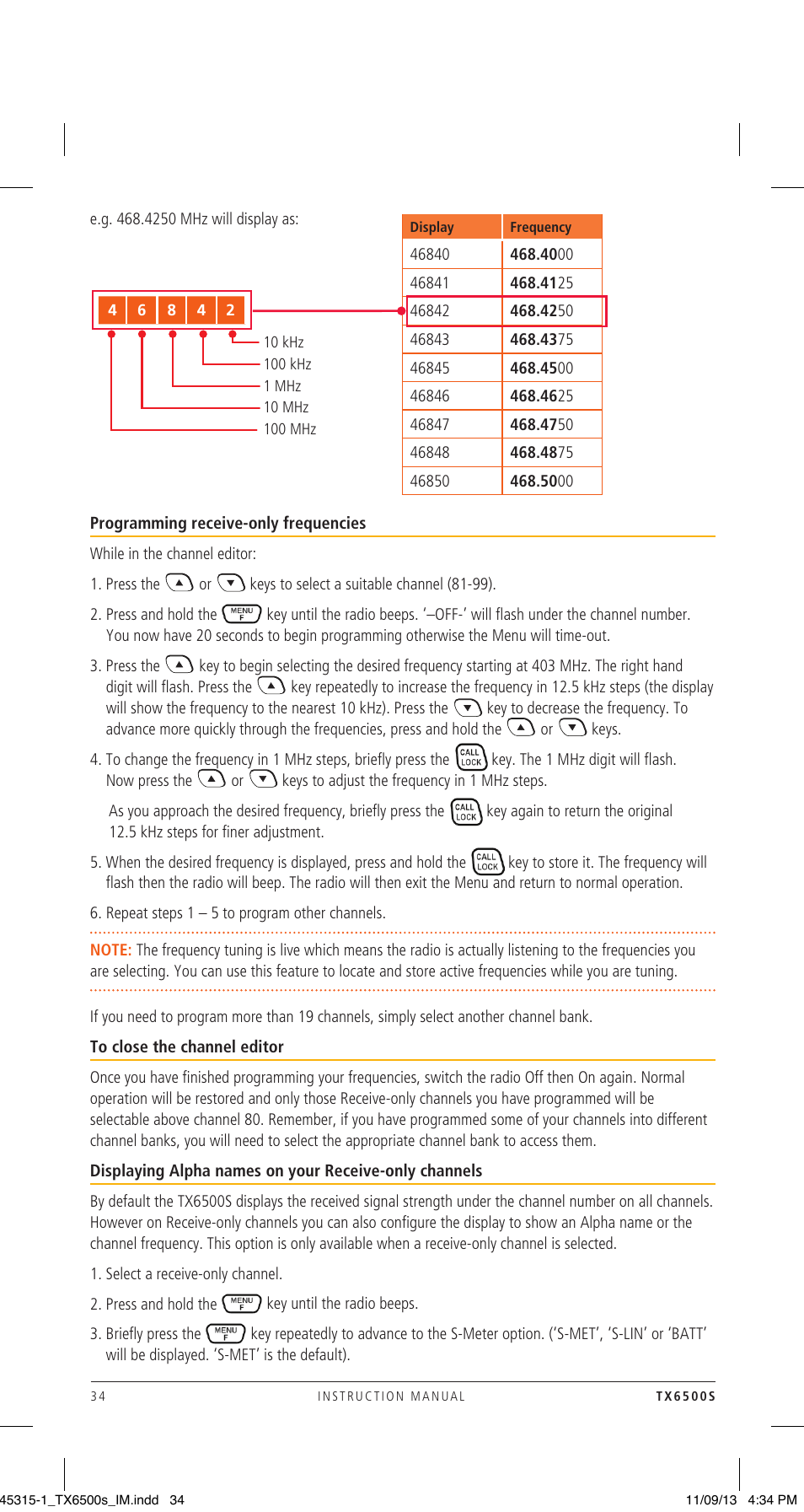 GME TX6500S User Manual | Page 34 / 44