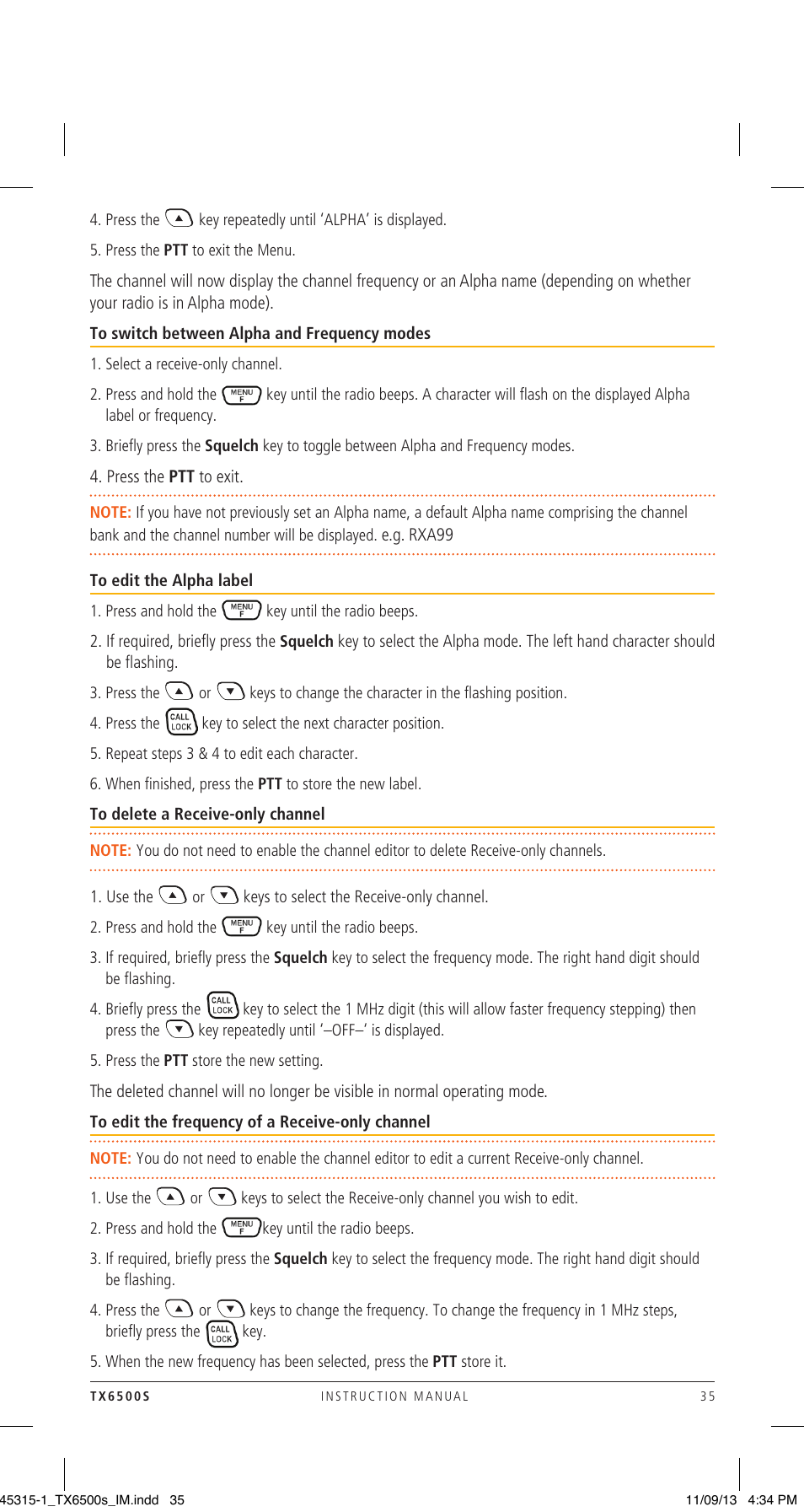 GME TX6500S User Manual | Page 35 / 44