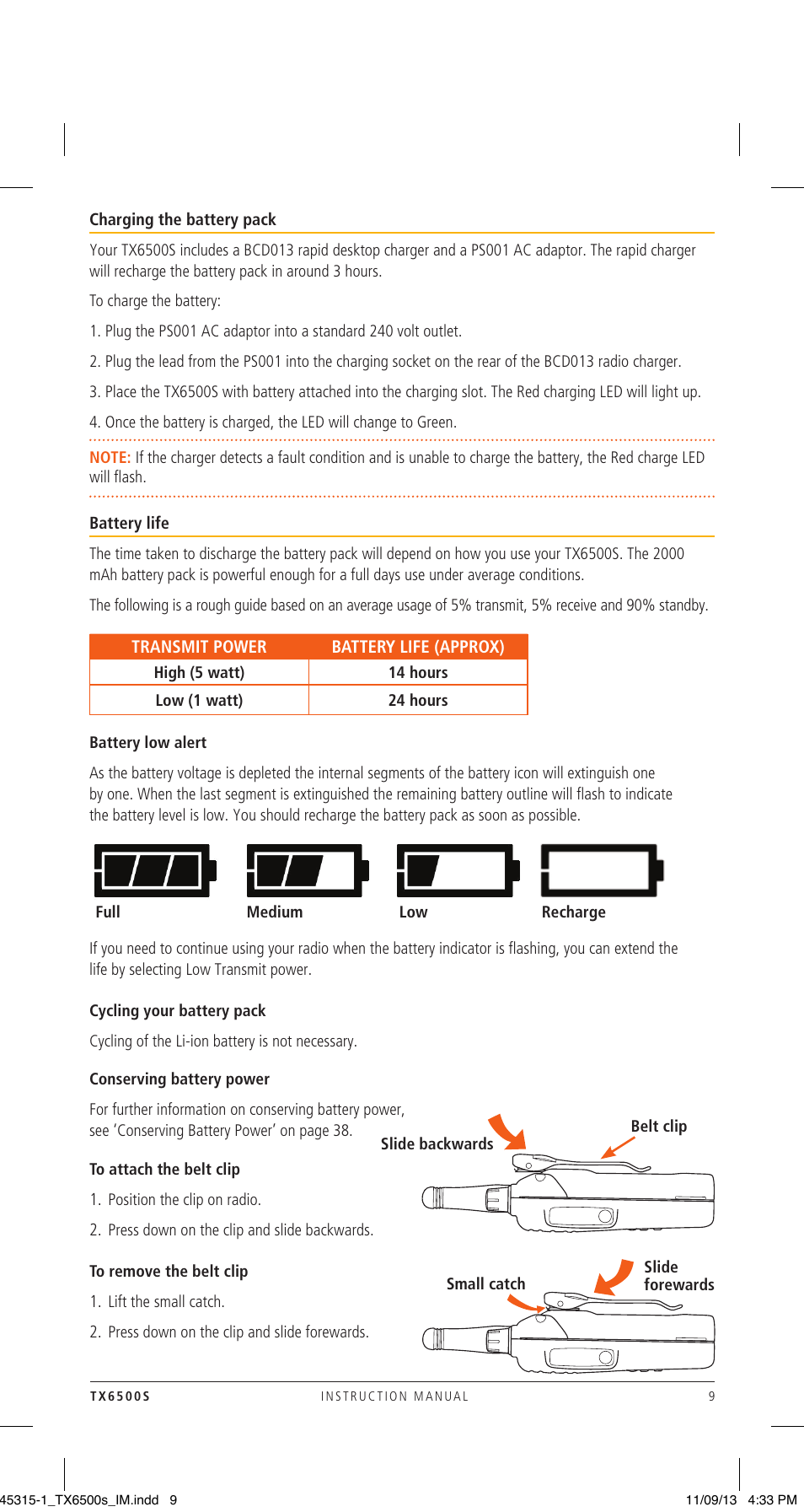 GME TX6500S User Manual | Page 9 / 44